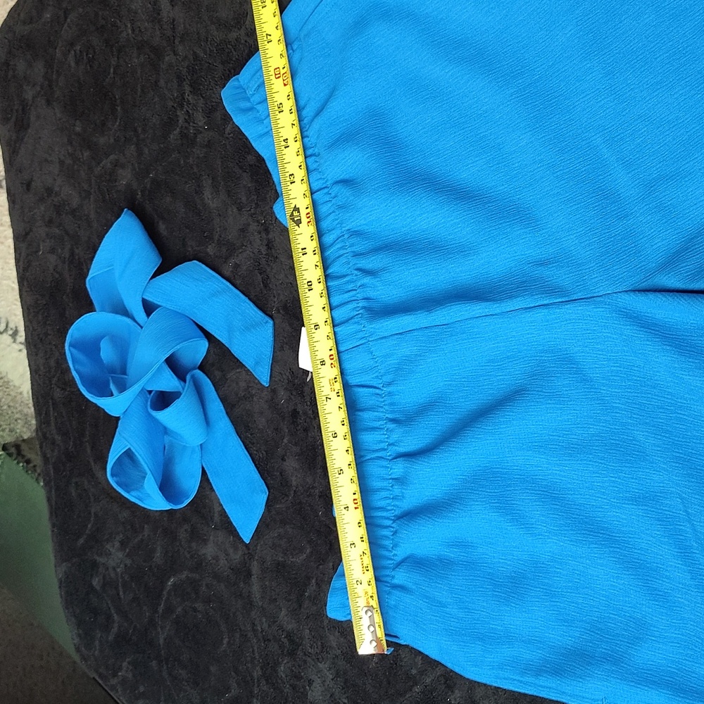 Women's Blue Shorts LOFT OUTLET WOMENS BLUE ππππ SHORTS WITH BELT WRAP - Picture 6 of 12